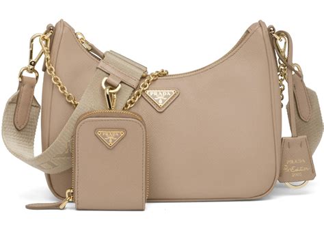 prada bag cameo beige|Prada saffiano leather bag.